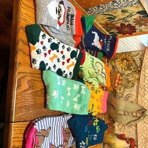 Pet lovers socks one dachshund 2 Christmas socks